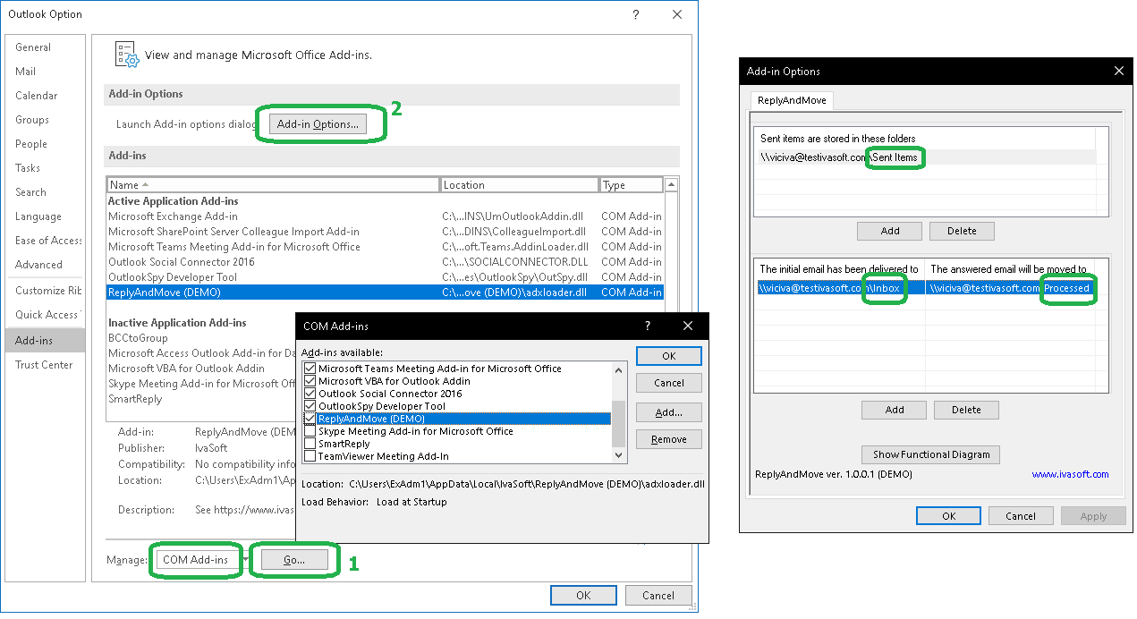 ReplyAndMove addin installation Picture 1